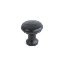 From The Anvil Black Beaten Cupboard Knob - Small