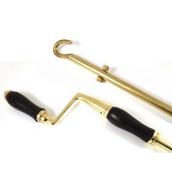 From The Anvil Polished Brass Telescopic Window Winder 1-2m