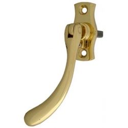 From The Anvil Polished Brass Lockable Espagnolette Handle LH