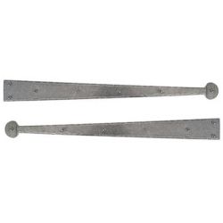 From The Anvil Pewter Patina Handmade Hinge Front 24" (pair)