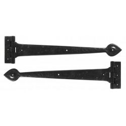 From The Anvil Antique T Hinge 18" (pair) - Black