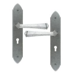 From The Anvil Pewter Patina Gothic Unsprung Lever Lock Set