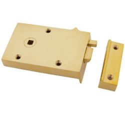From The Anvil Polished Brass Left Hand Bathroom Latch