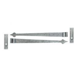 From The Anvil Pewter 35'' Hook and Band Hinge - Cranked (pair)
