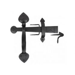 From The Anvil Black Handmade Gothic Thumblatch