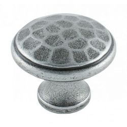 From The Anvil Pewter Patina Beaten Knob 1 1/4inch
