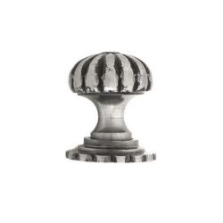 From The Anvil Natural Smooth Small Cabinet Knob with Base