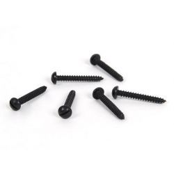 From The Anvil Black 6 x 1'' Round Head Screws (25)