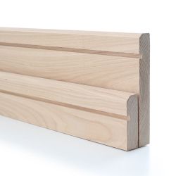 Ash 20mm 45° Chamfered & Grooved Skirting Board & Architraves