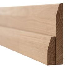 Oak 20mm Chamfered Round Skirting Board & Architrave