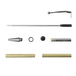 Planet Gun Metal 7mm Twist Slimline Pen Kit (5 Pack)