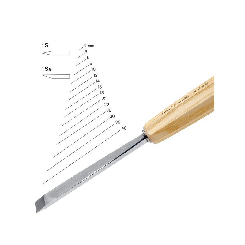 Pfeil Double Bevel Skew Chisels No1S