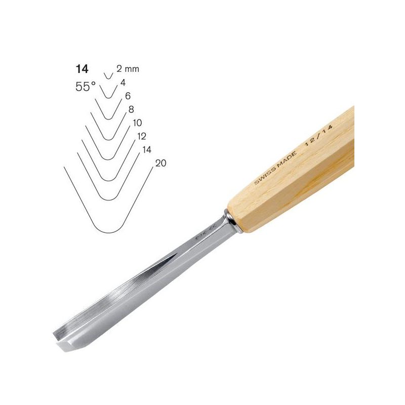 PFEILSwiss Made 8mm # 14 Sweep V-Parting Tool 